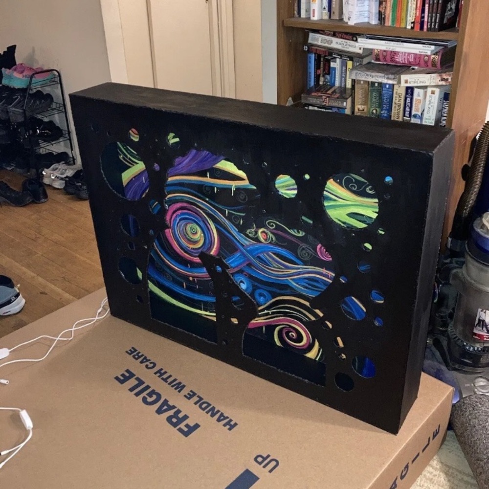“Cosmic Connection” LED Shadowbox - Picture 6 of 9